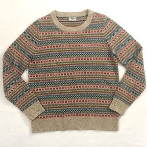 Wallace Madewell Sweater Fair Isle Printed Merino